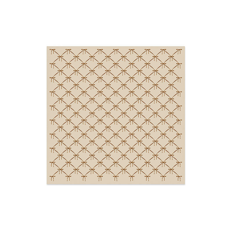Colour Poems Bows and Ribbons Beige Art Print