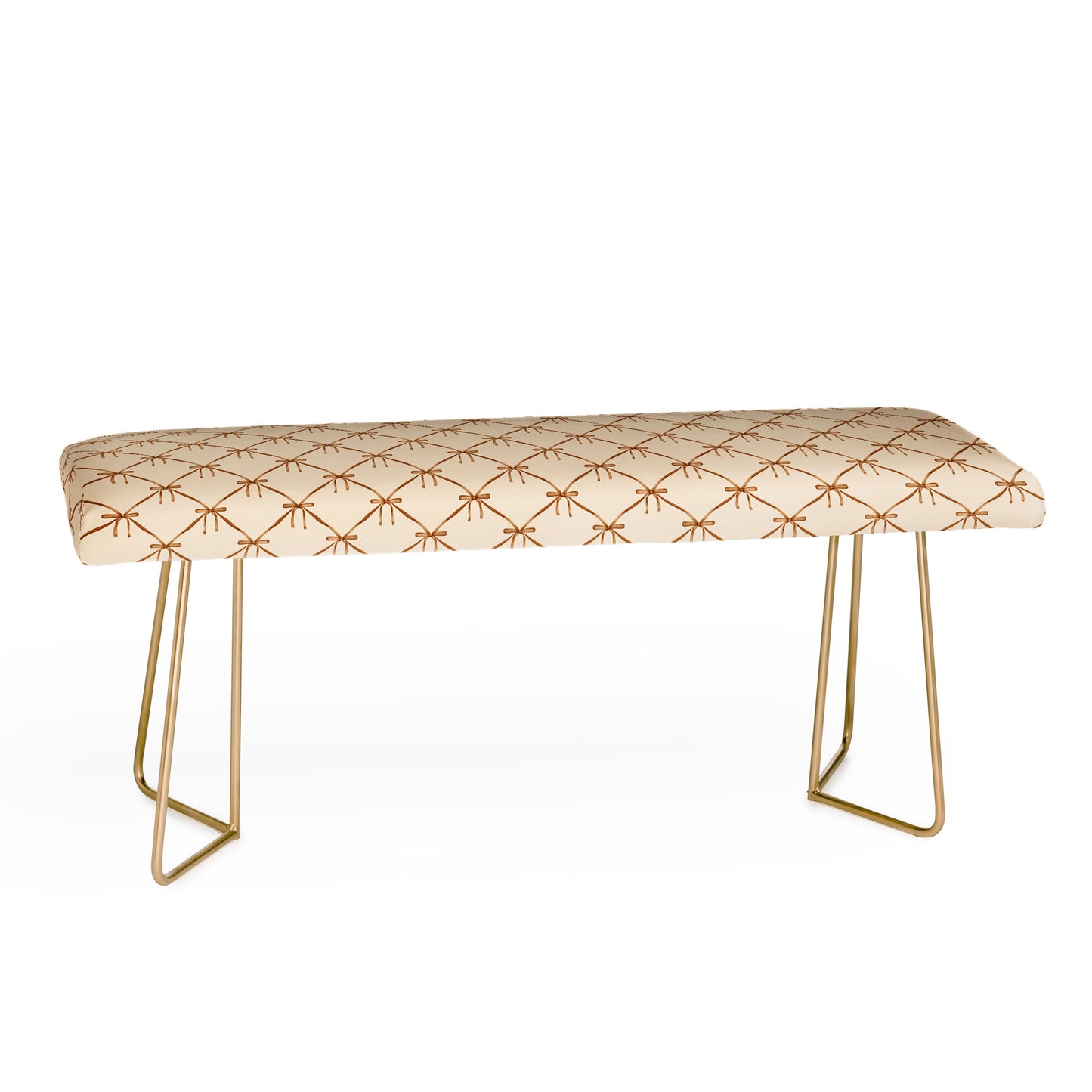 Colour Poems Bows and Ribbons Beige Bench