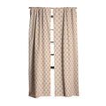 Colour Poems Bows and Ribbons Beige Blackout Window Curtain