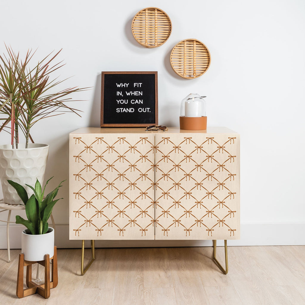 Colour Poems Bows and Ribbons Beige Credenza