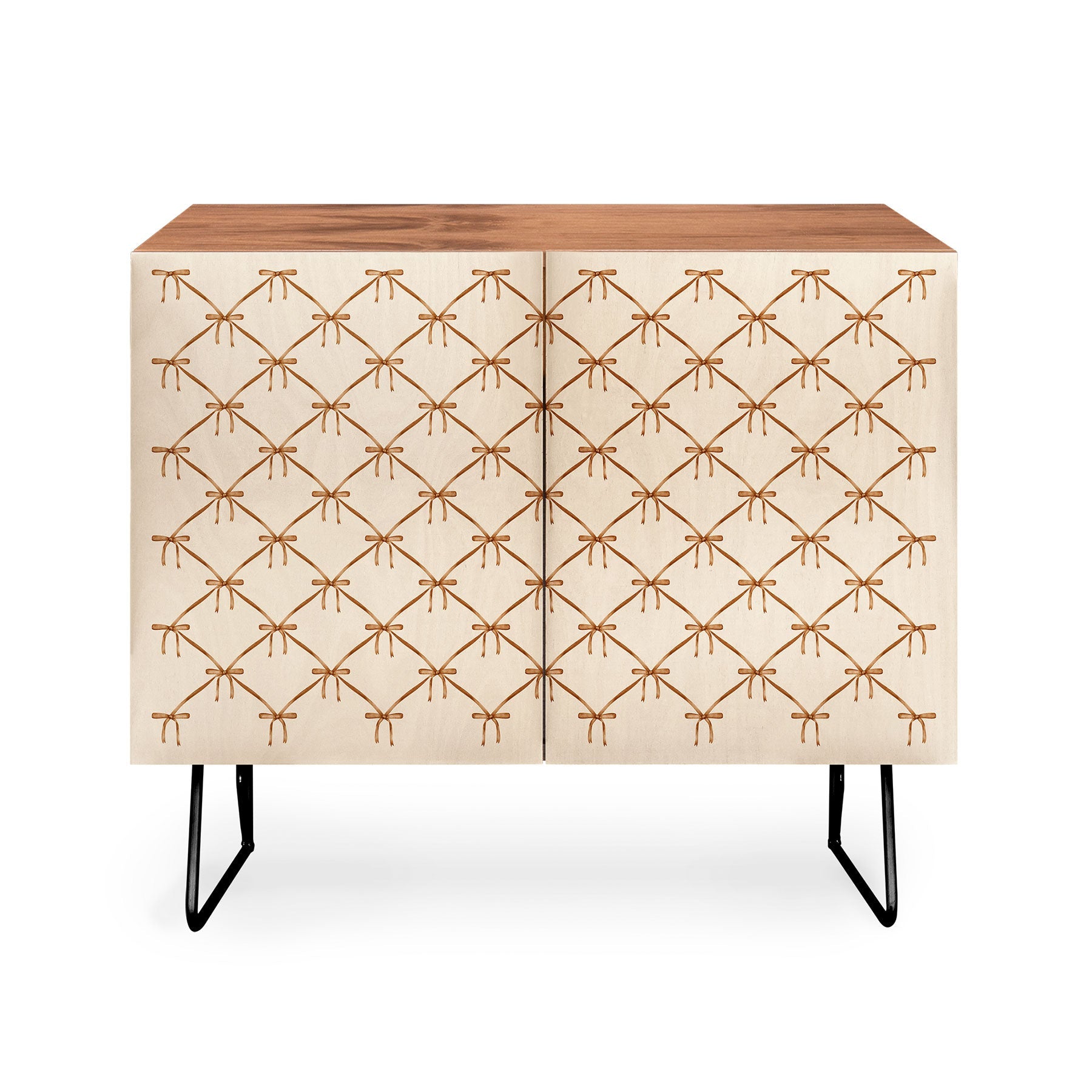 Colour Poems Bows and Ribbons Beige Credenza