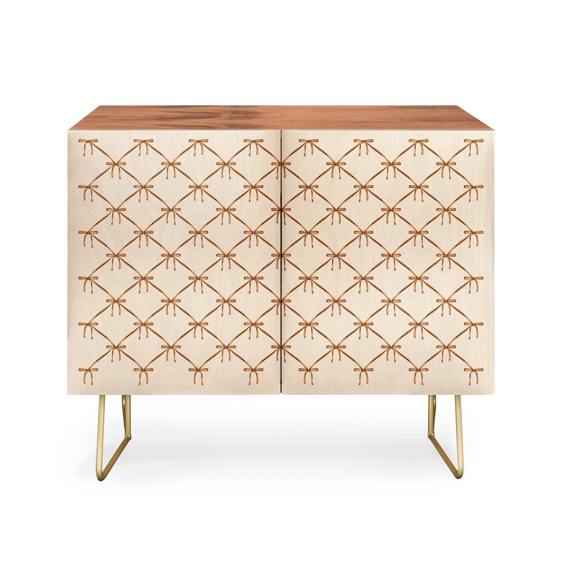 Colour Poems Bows and Ribbons Beige Credenza