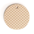 Colour Poems Bows and Ribbons Beige Cutting Board Round