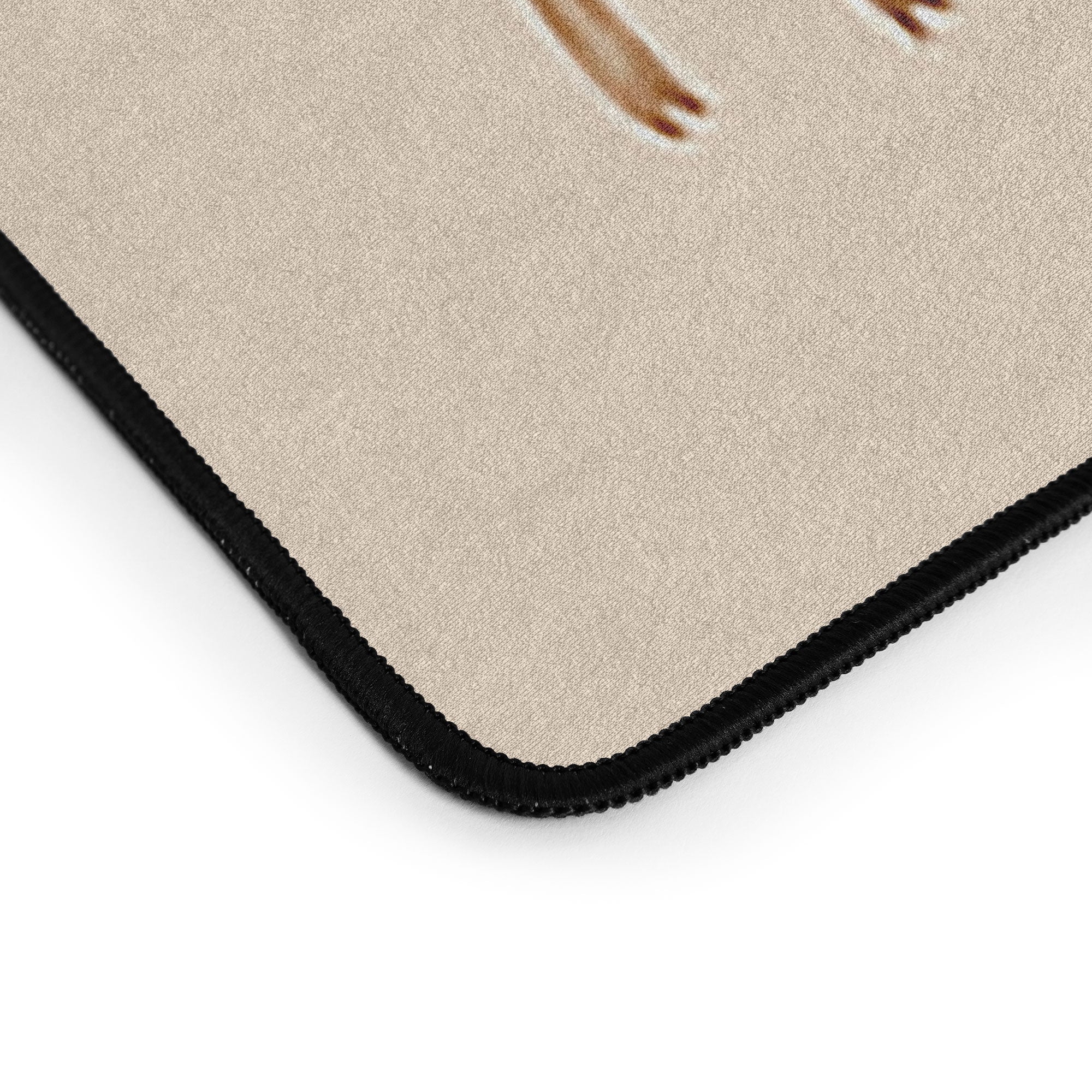 Colour Poems Bows and Ribbons Beige Desk Mat