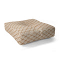 Colour Poems Bows and Ribbons Beige Floor Pillow Square