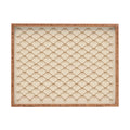 Colour Poems Bows and Ribbons Beige Rectangular Tray