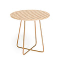 Colour Poems Bows and Ribbons Beige Round Side Table