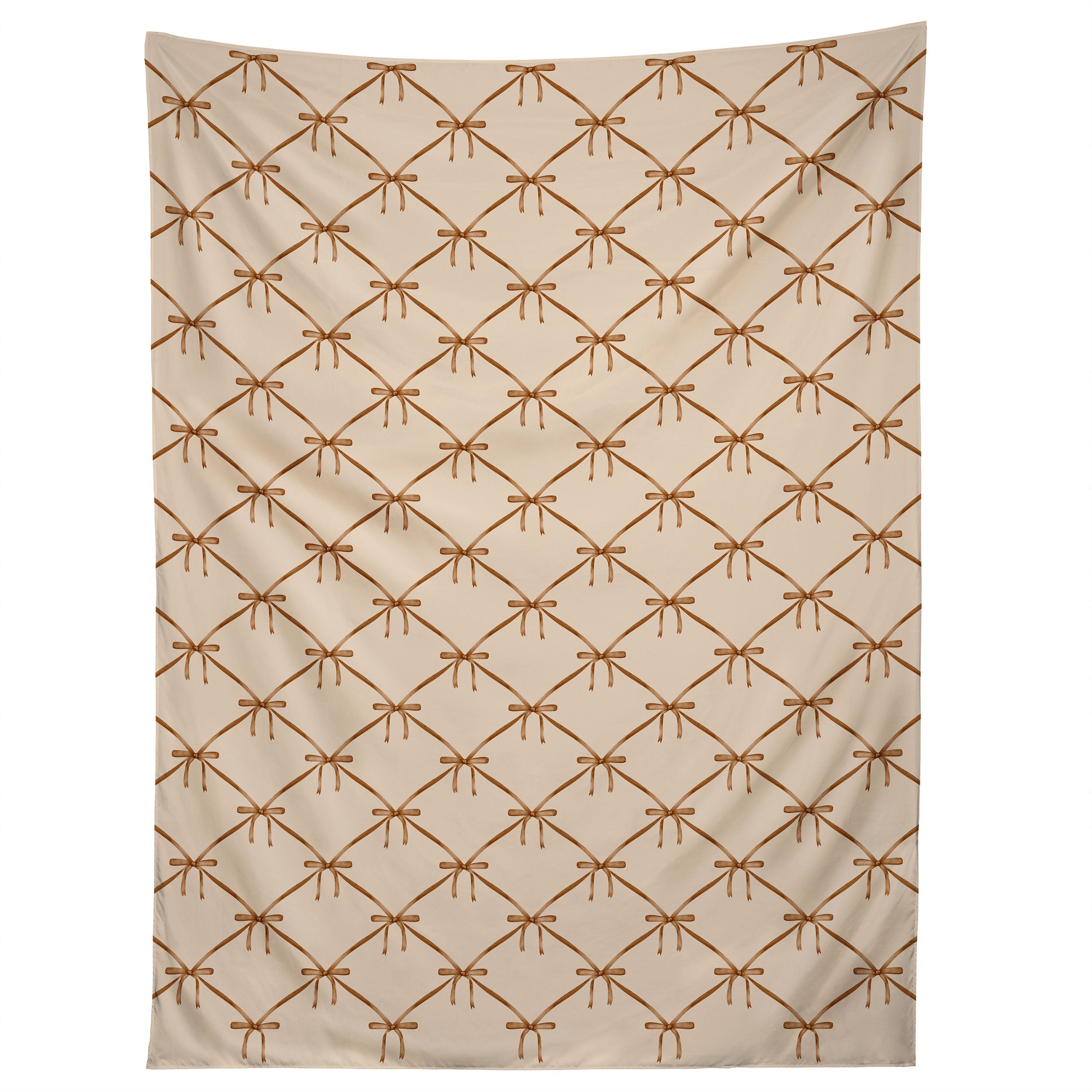 Colour Poems Bows and Ribbons Beige Tapestry