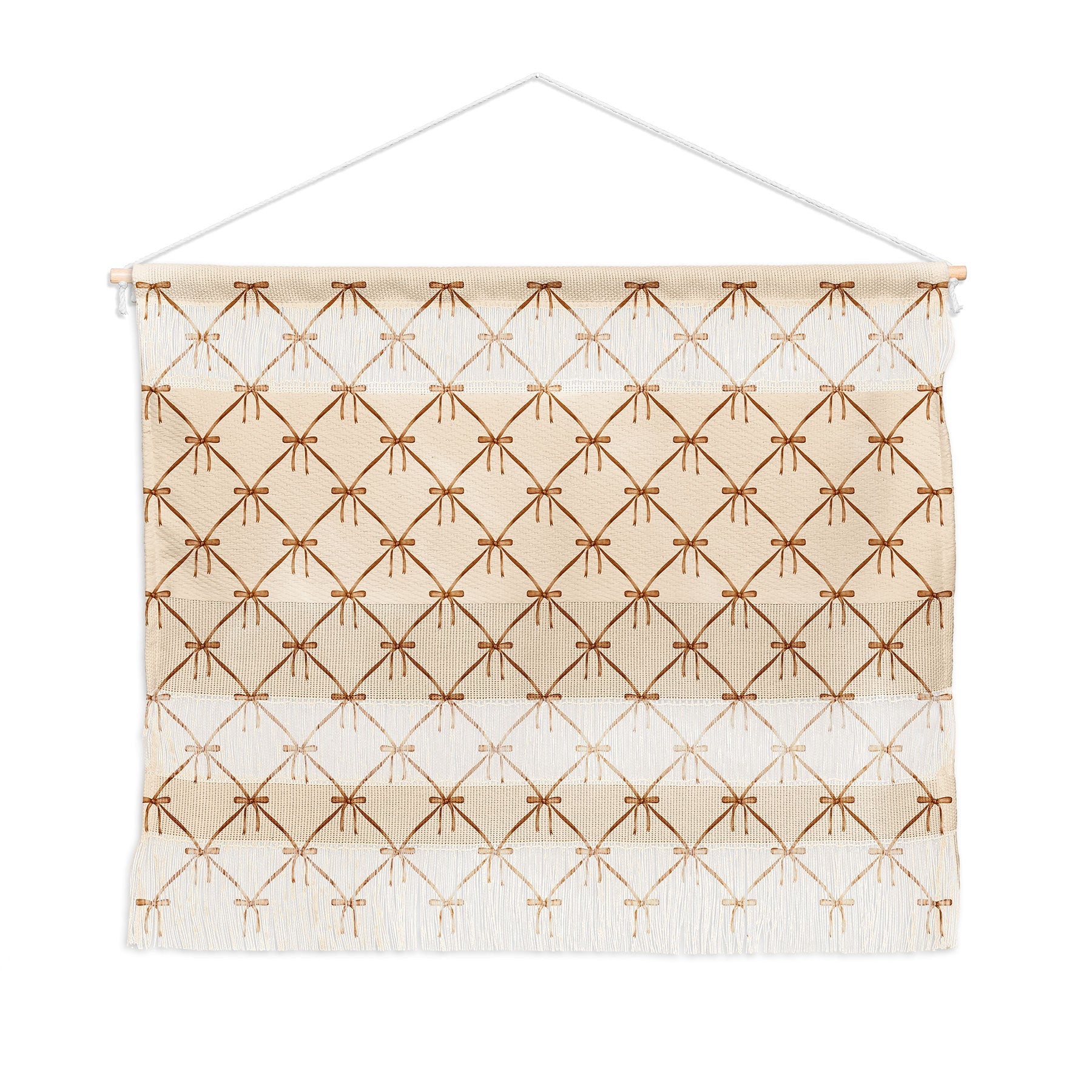 Colour Poems Bows and Ribbons Beige Wall Hanging Landscape