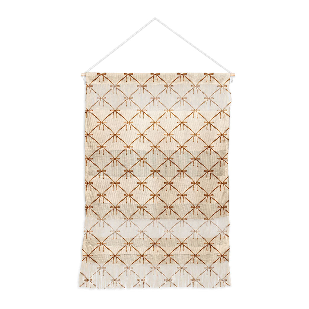 Colour Poems Bows and Ribbons Beige Wall Hanging Portrait