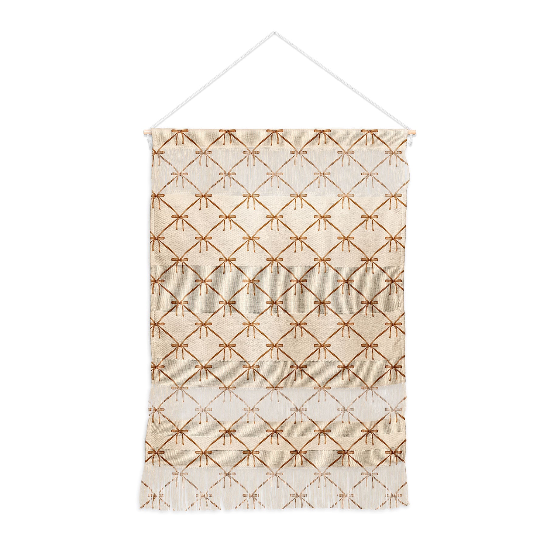 Colour Poems Bows and Ribbons Beige Wall Hanging Portrait