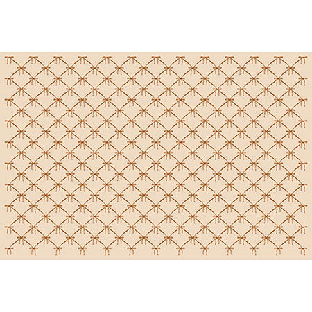 Colour Poems Bows and Ribbons Beige Wall Mural