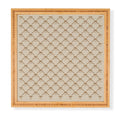 Colour Poems Bows and Ribbons Beige Framed Wall Art