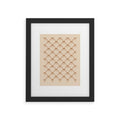Colour Poems Bows and Ribbons Beige Framed Art Print