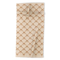 Colour Poems Bows and Ribbons Beige Beach Towel