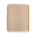 Colour Poems Bows and Ribbons Beige Throw Blanket