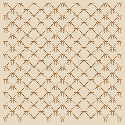 Colour Poems Bows and Ribbons Beige Wall Mural