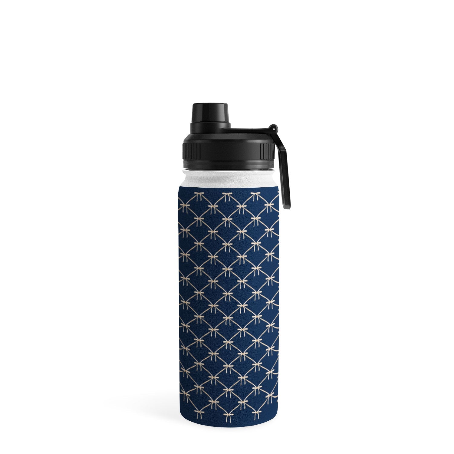 Colour Poems Bows and Ribbons Blue Water Bottle