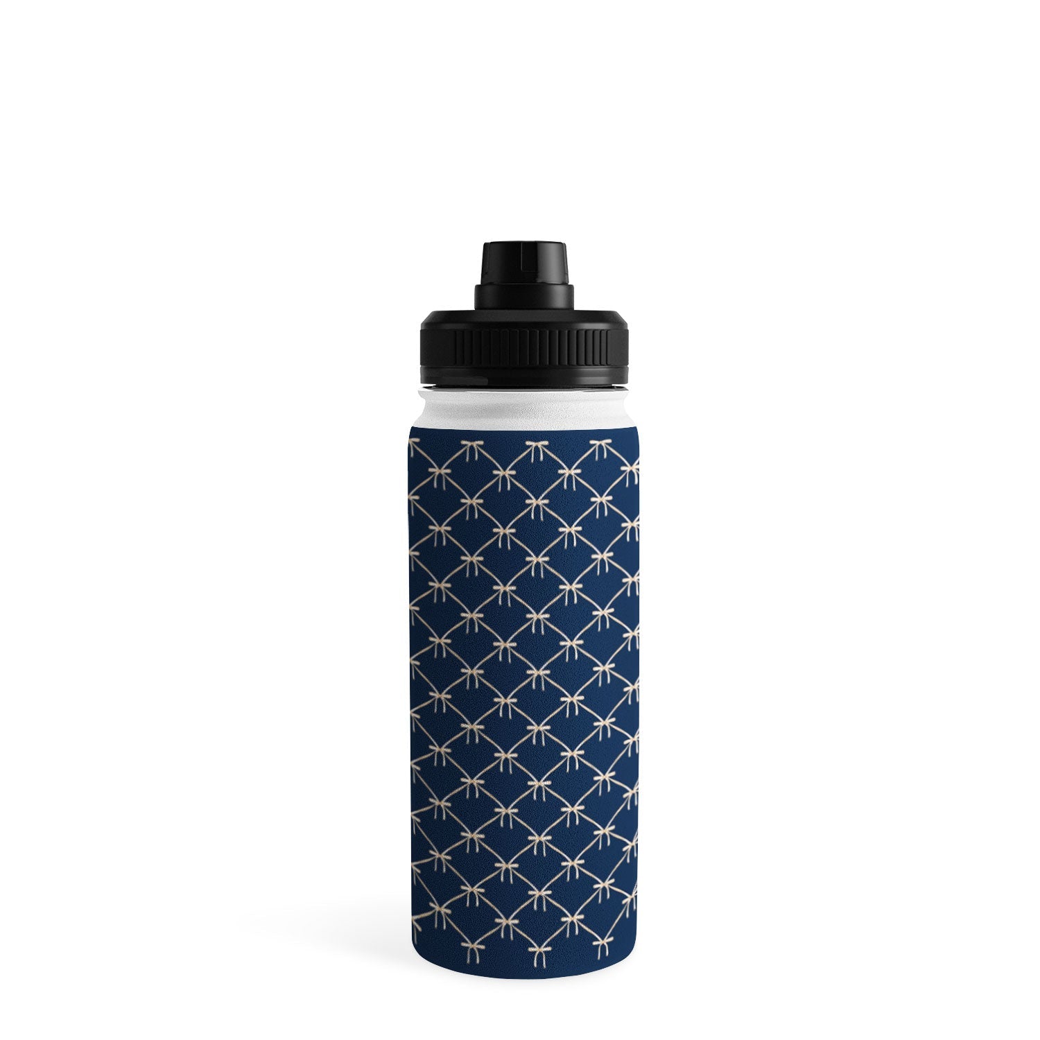 Colour Poems Bows and Ribbons Blue Water Bottle