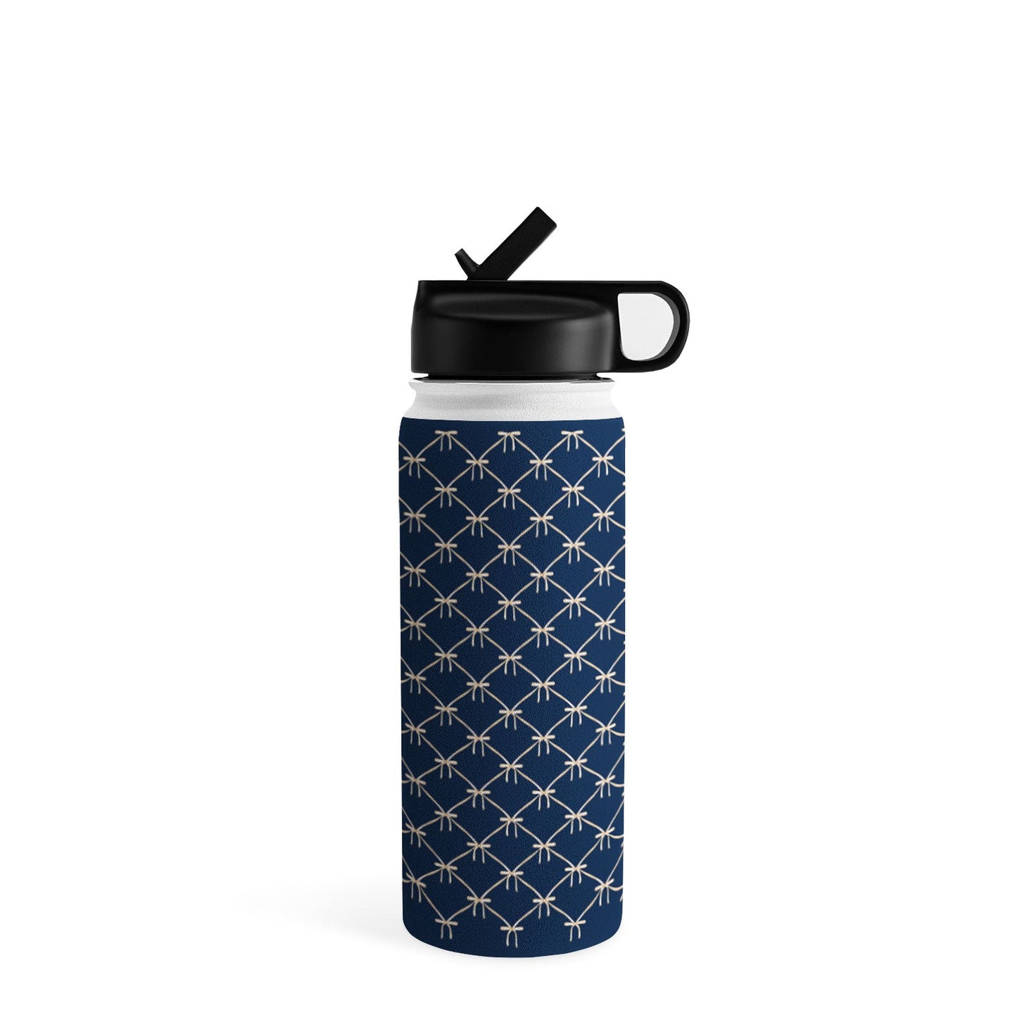 Colour Poems Bows and Ribbons Blue Water Bottle