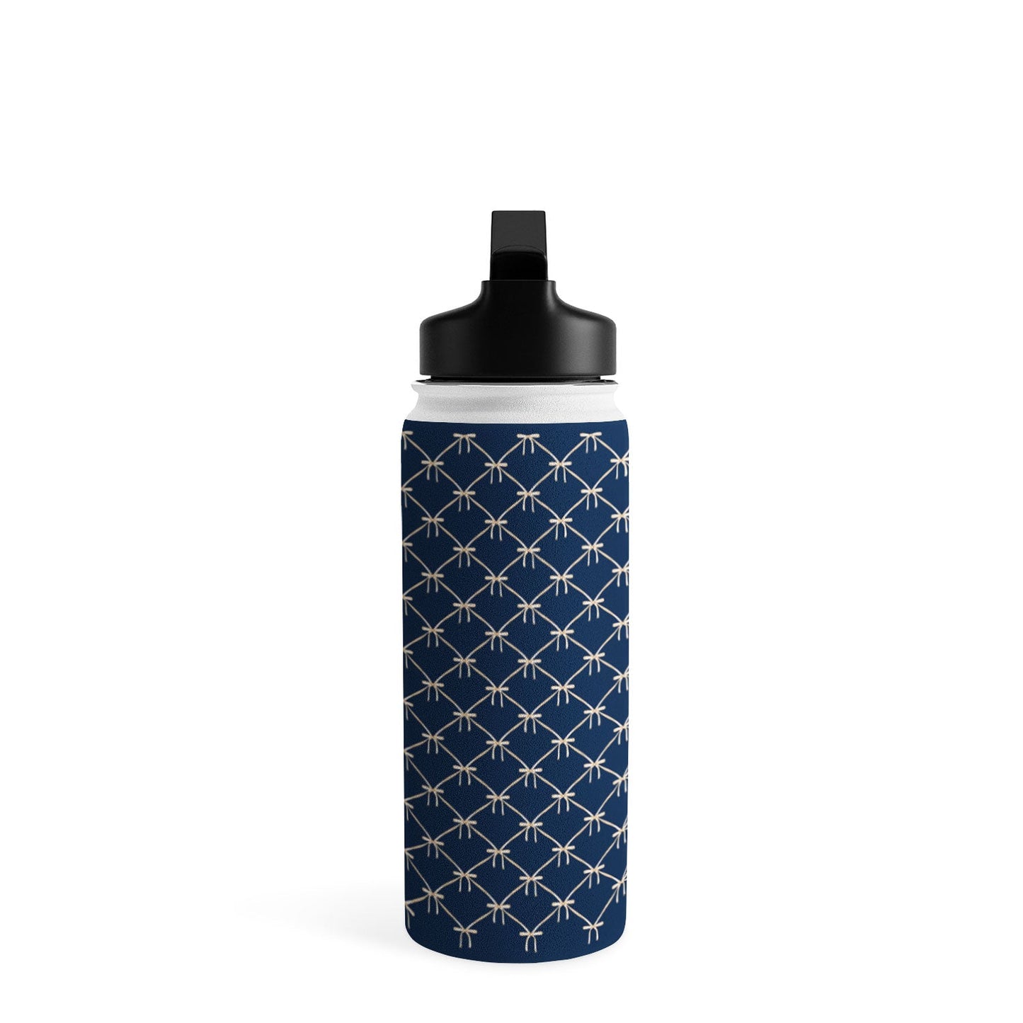 Colour Poems Bows and Ribbons Blue Water Bottle