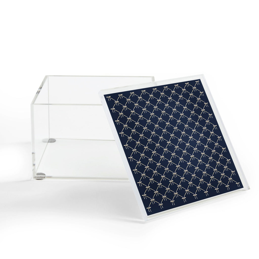 Colour Poems Bows and Ribbons Blue Acrylic Box