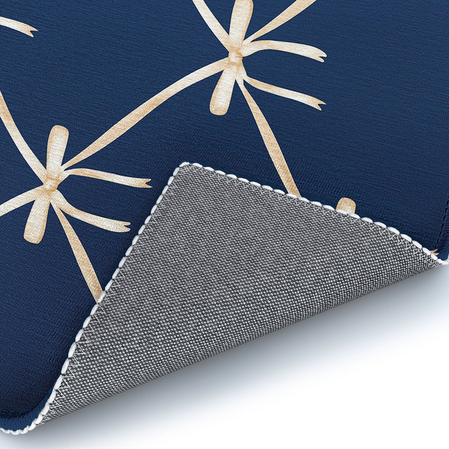 Colour Poems Bows and Ribbons Blue Area Rug