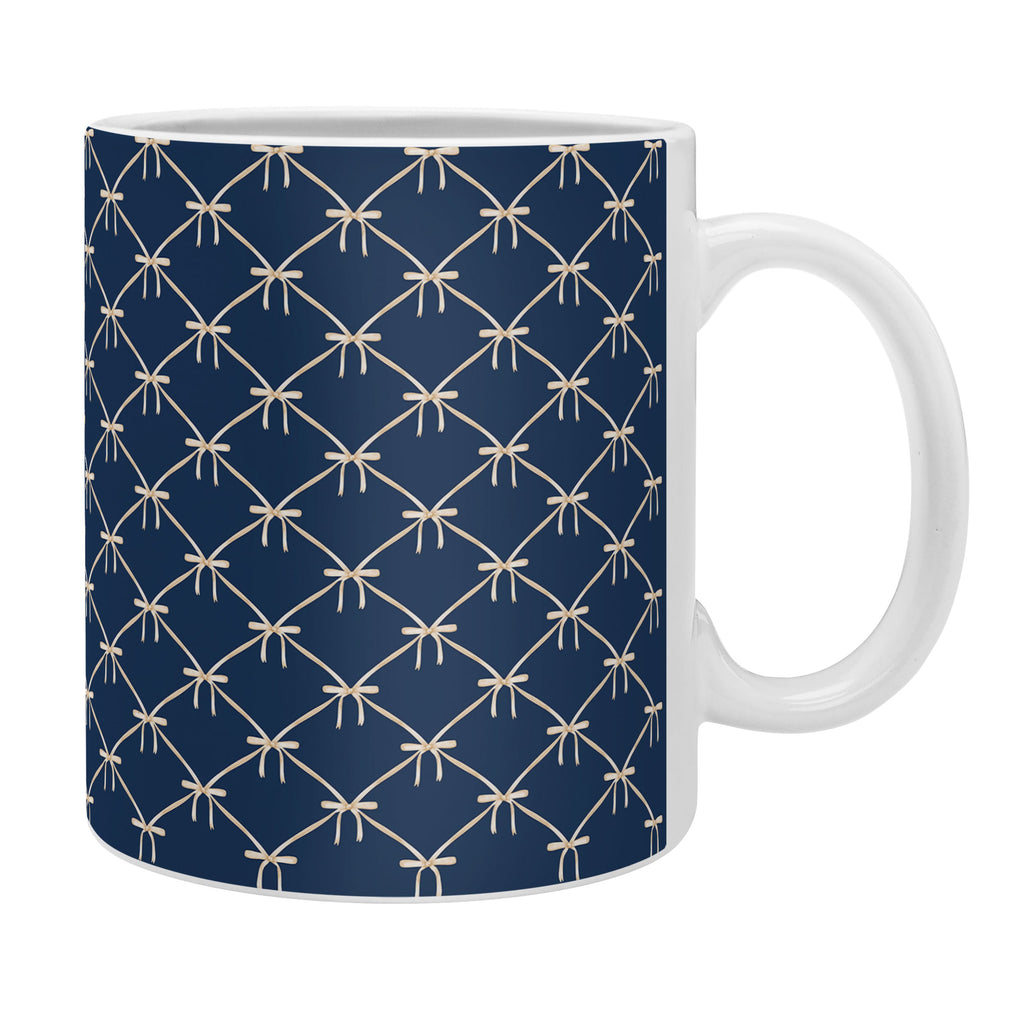 Colour Poems Bows and Ribbons Blue Coffee Mug