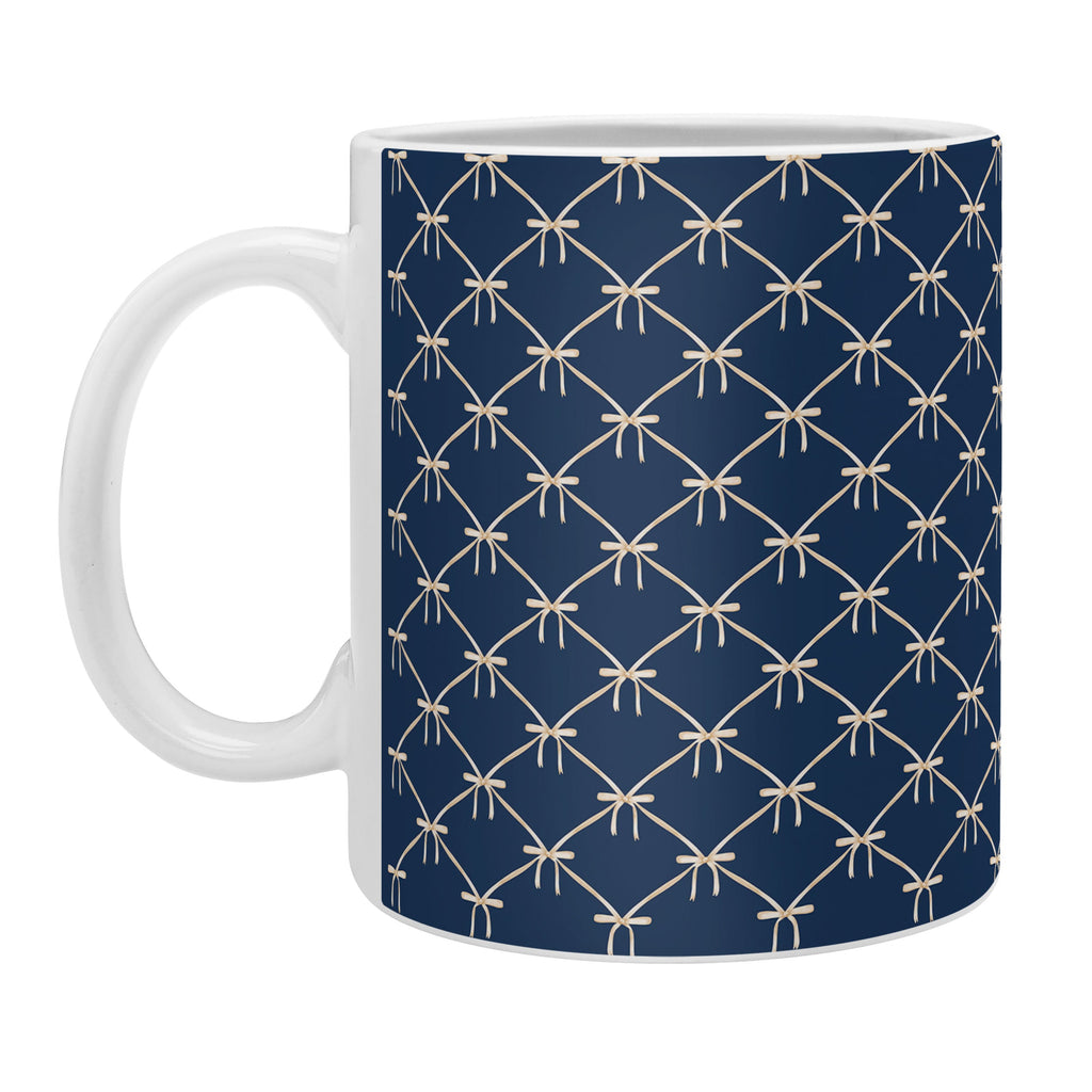 Colour Poems Bows and Ribbons Blue Coffee Mug
