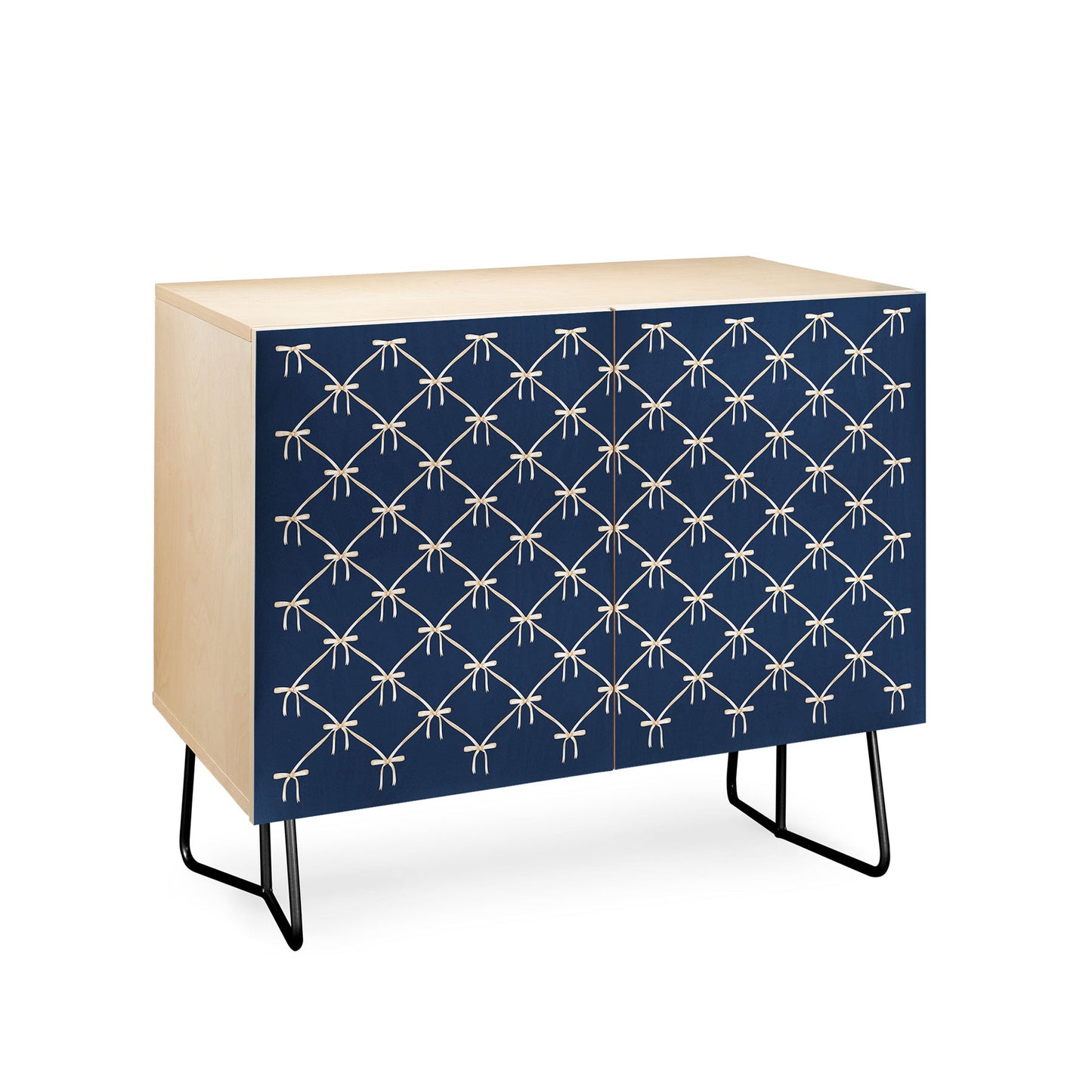 Colour Poems Bows and Ribbons Blue Credenza