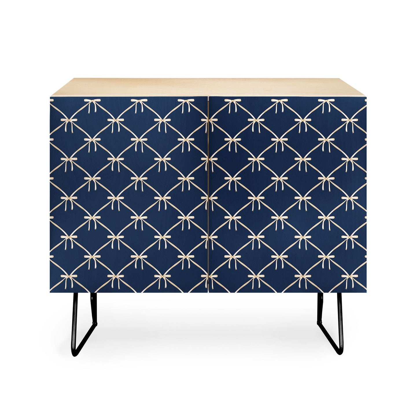 Colour Poems Bows and Ribbons Blue Credenza