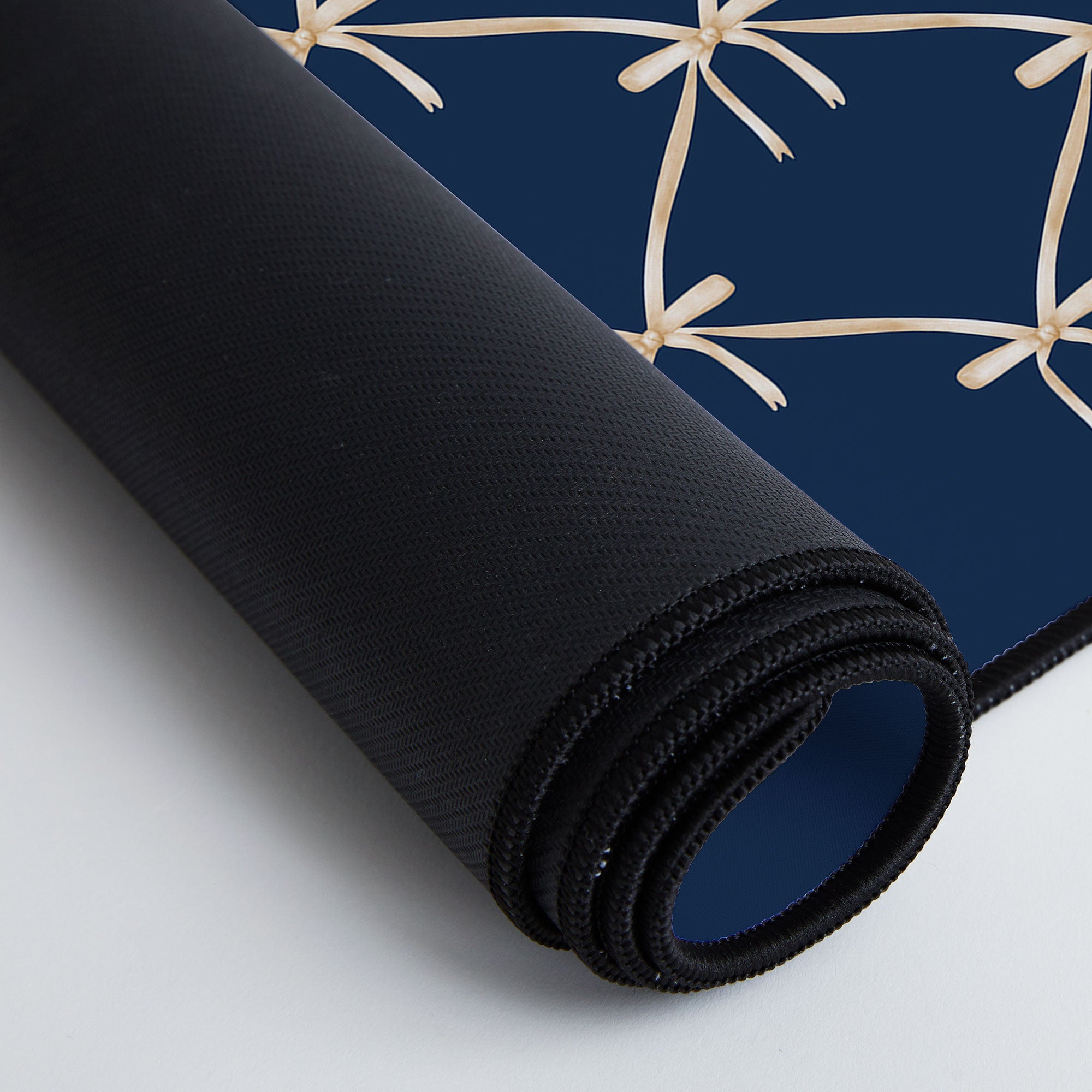 Colour Poems Bows and Ribbons Blue Desk Mat