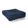 Colour Poems Bows and Ribbons Blue Floor Pillow Square