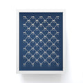 Colour Poems Bows and Ribbons Blue Framed Mini Art Print