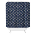 Colour Poems Bows and Ribbons Blue Shower Curtain