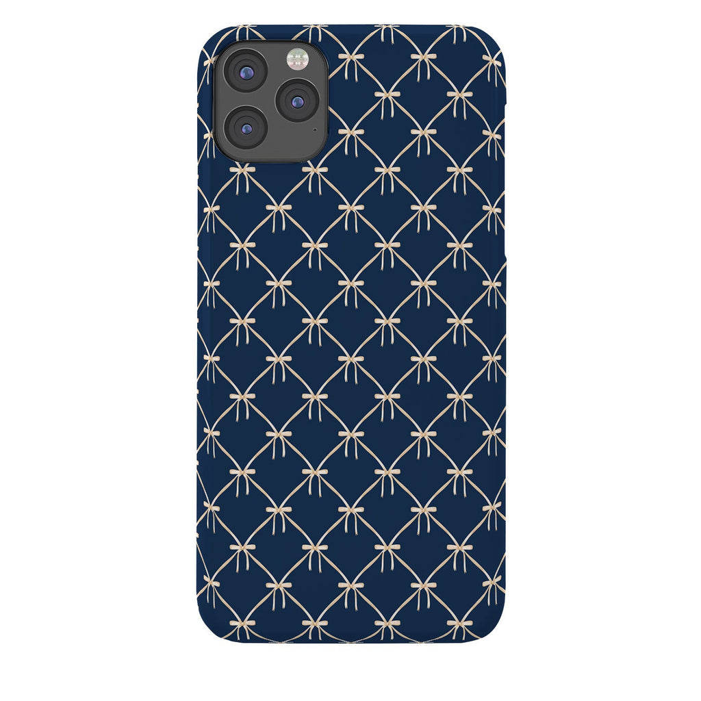 Colour Poems Bows and Ribbons Blue Phone Case