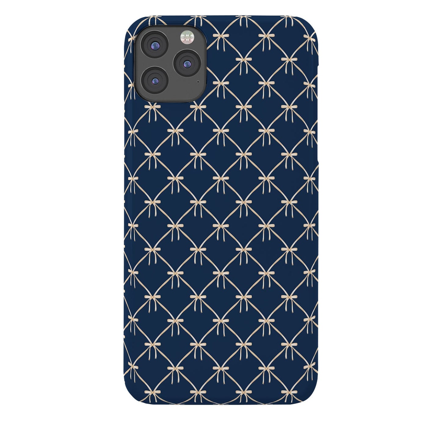 Colour Poems Bows and Ribbons Blue Phone Case