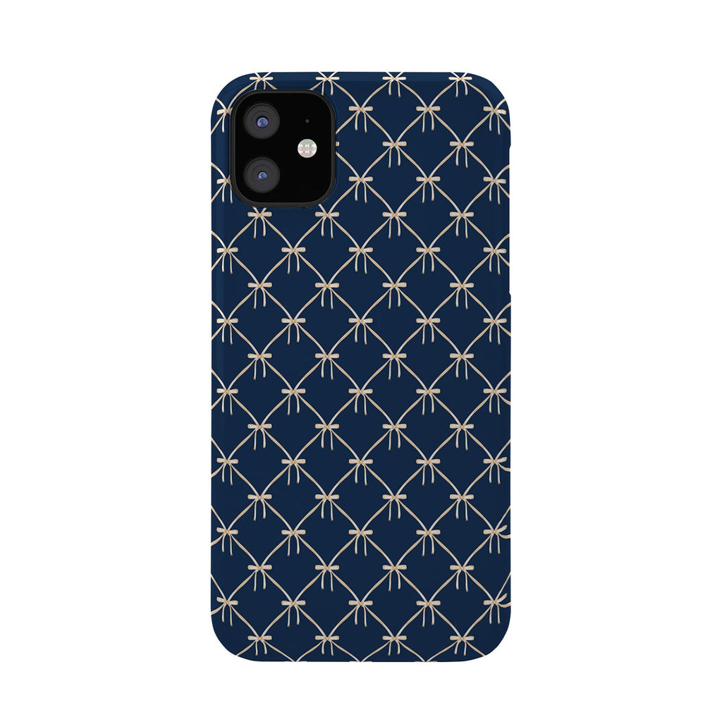 Colour Poems Bows and Ribbons Blue Phone Case