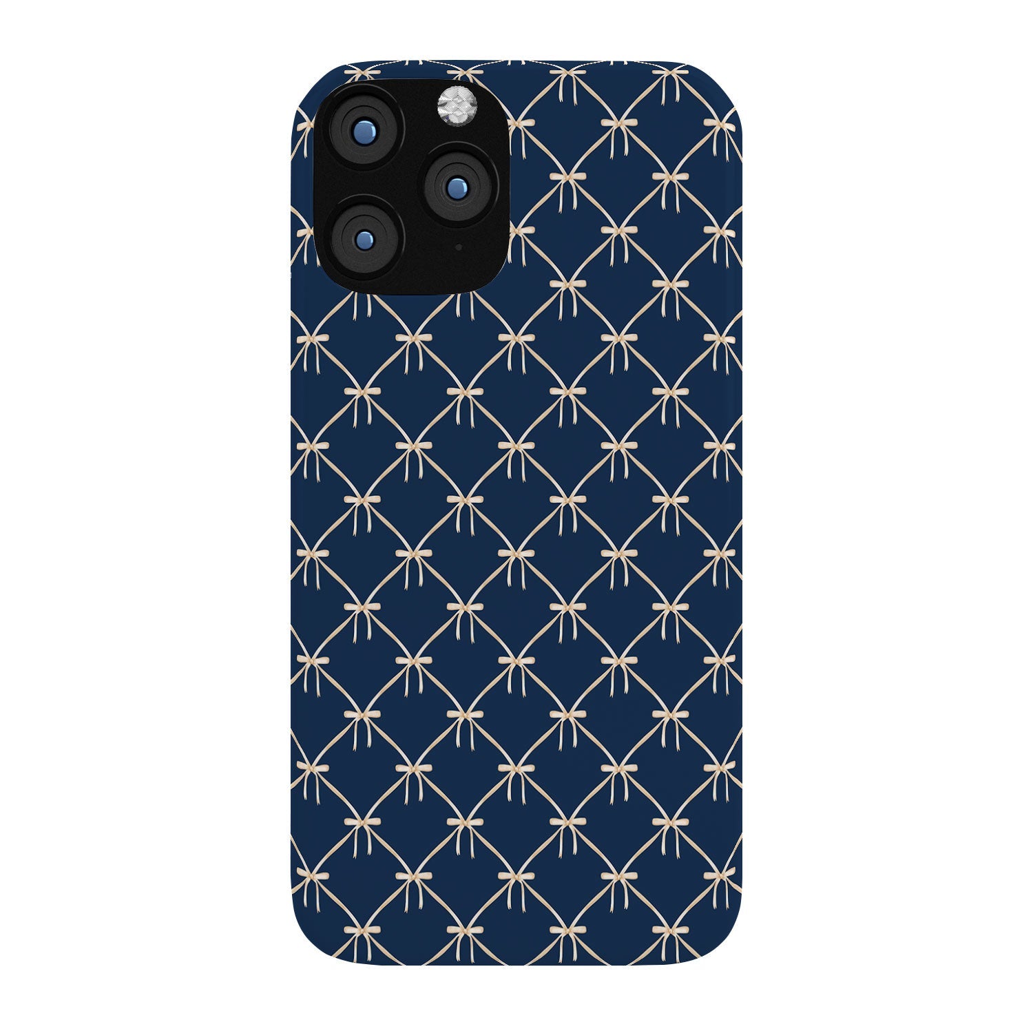 Colour Poems Bows and Ribbons Blue Phone Case