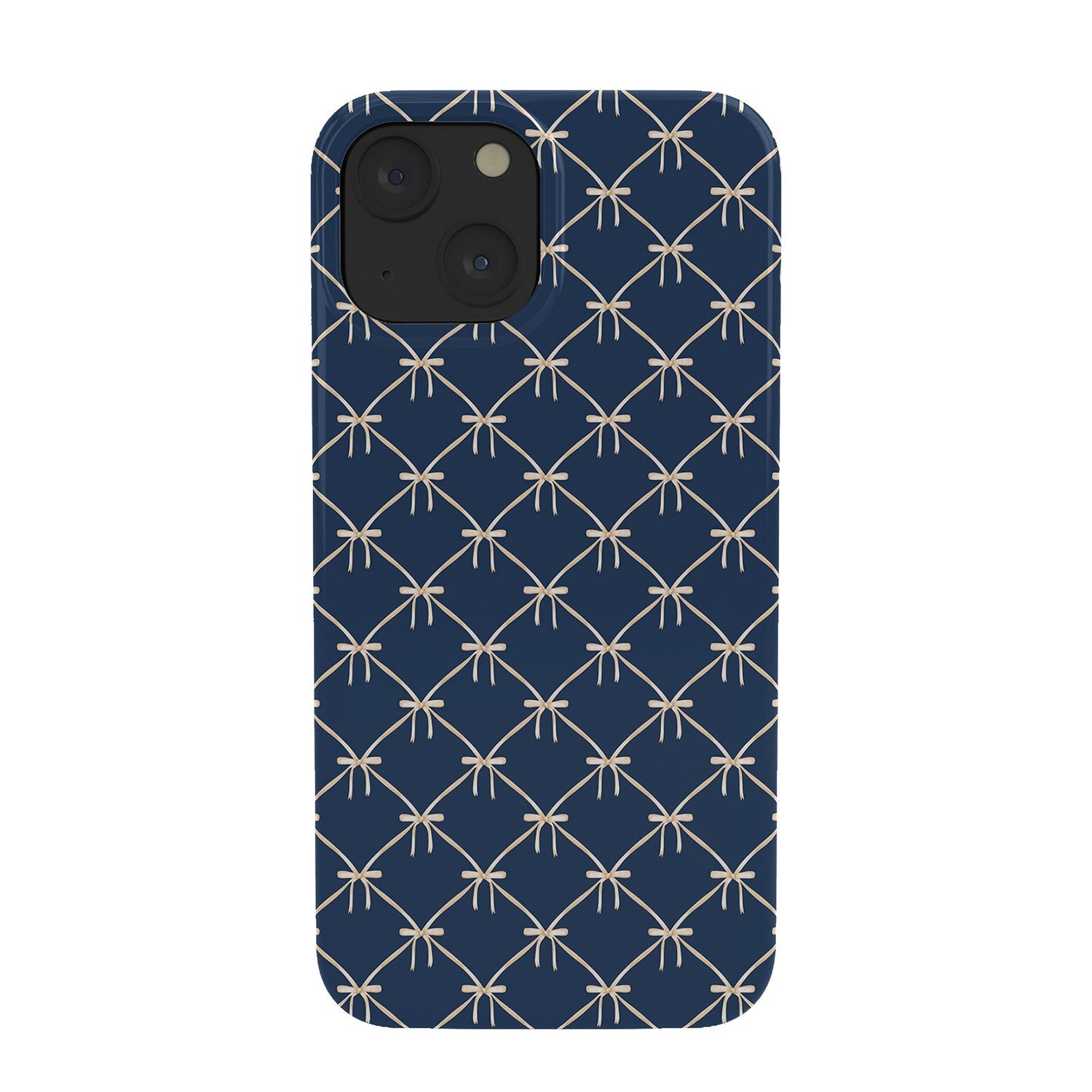 Colour Poems Bows and Ribbons Blue Phone Case