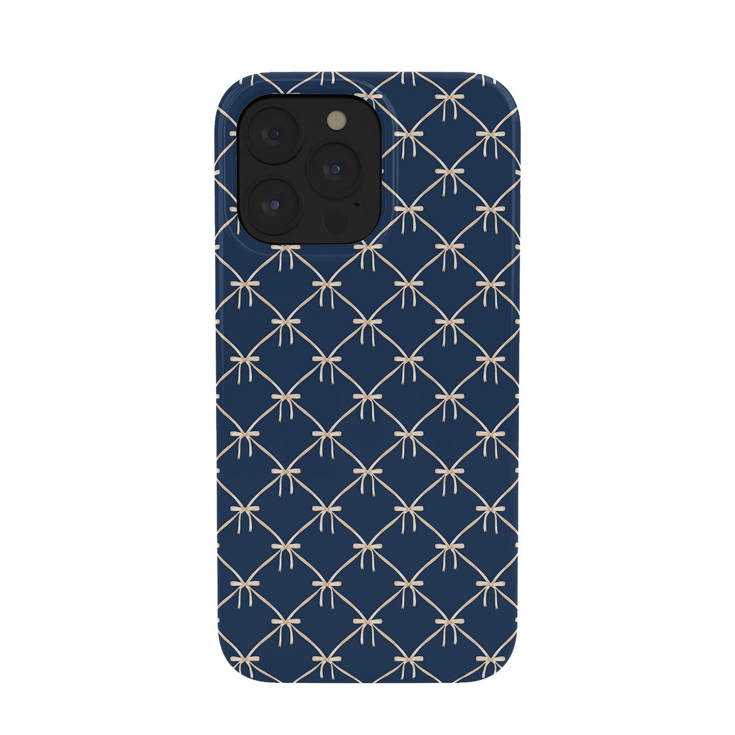 Colour Poems Bows and Ribbons Blue Phone Case