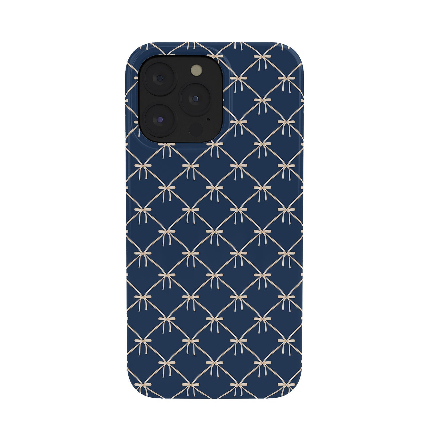 Colour Poems Bows and Ribbons Blue Phone Case