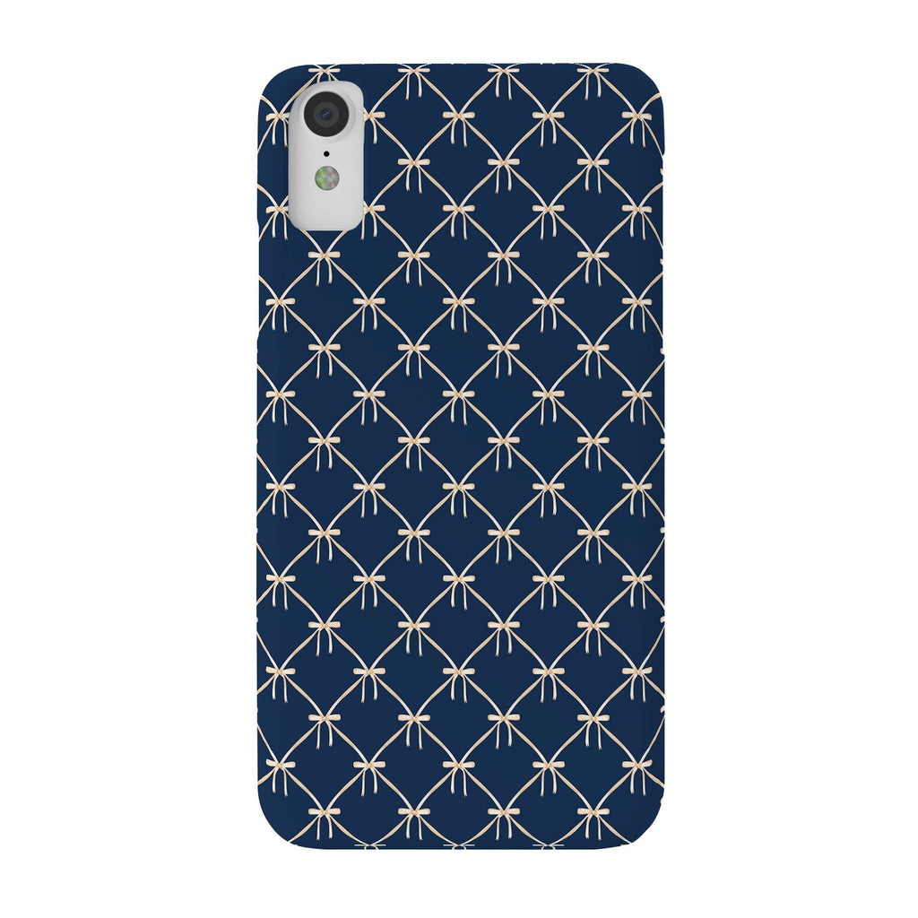 Colour Poems Bows and Ribbons Blue Phone Case
