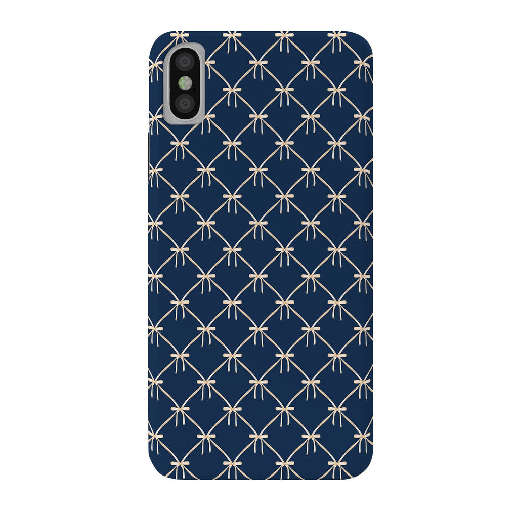 Colour Poems Bows and Ribbons Blue Phone Case