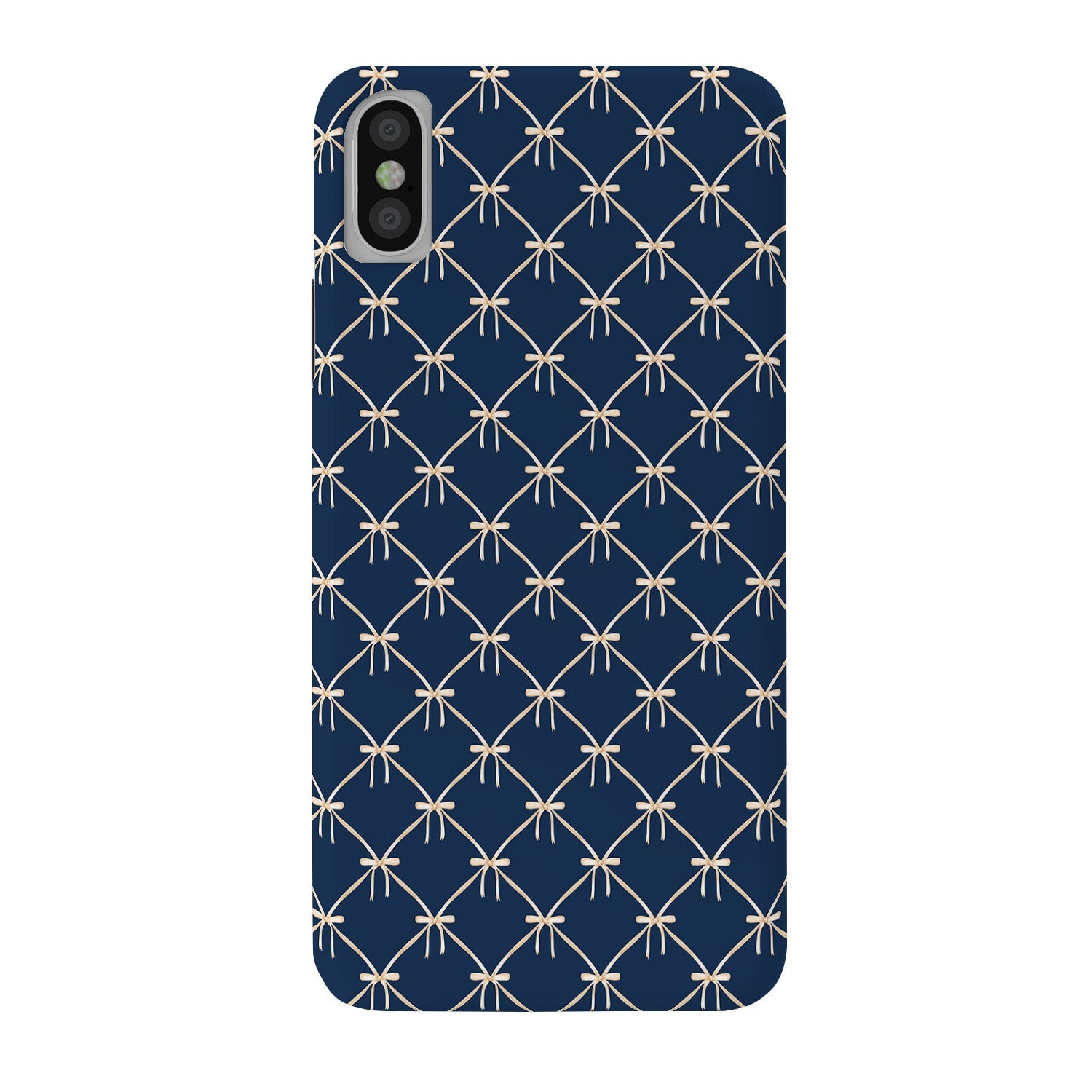 Colour Poems Bows and Ribbons Blue Phone Case