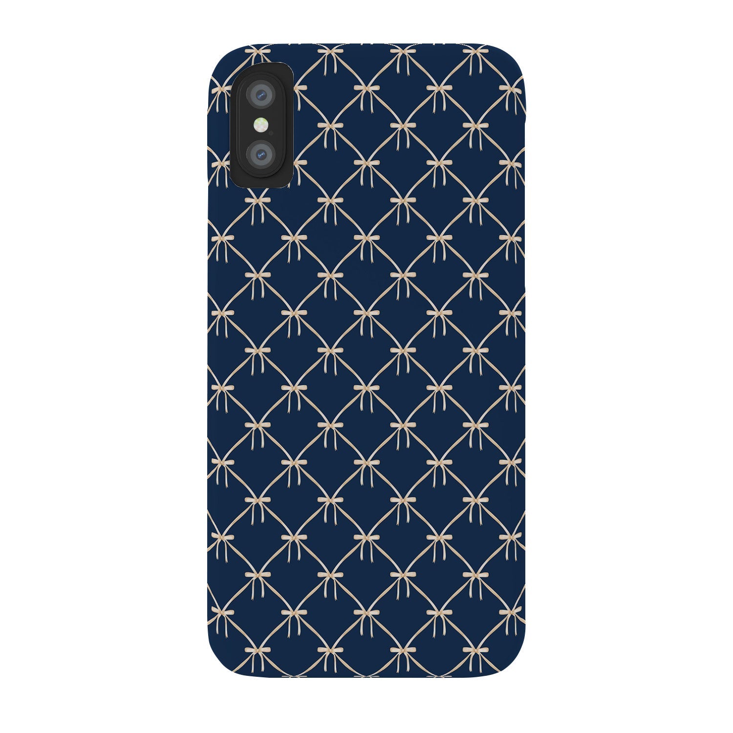 Colour Poems Bows and Ribbons Blue Phone Case