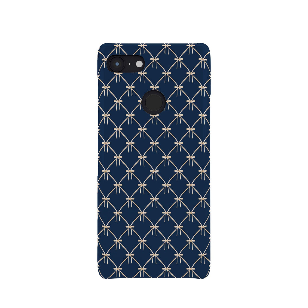 Colour Poems Bows and Ribbons Blue Phone Case