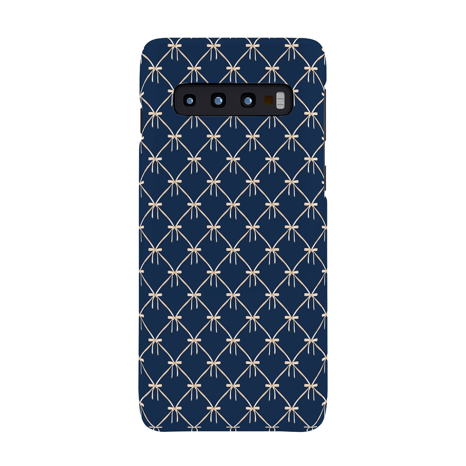 Colour Poems Bows and Ribbons Blue Phone Case