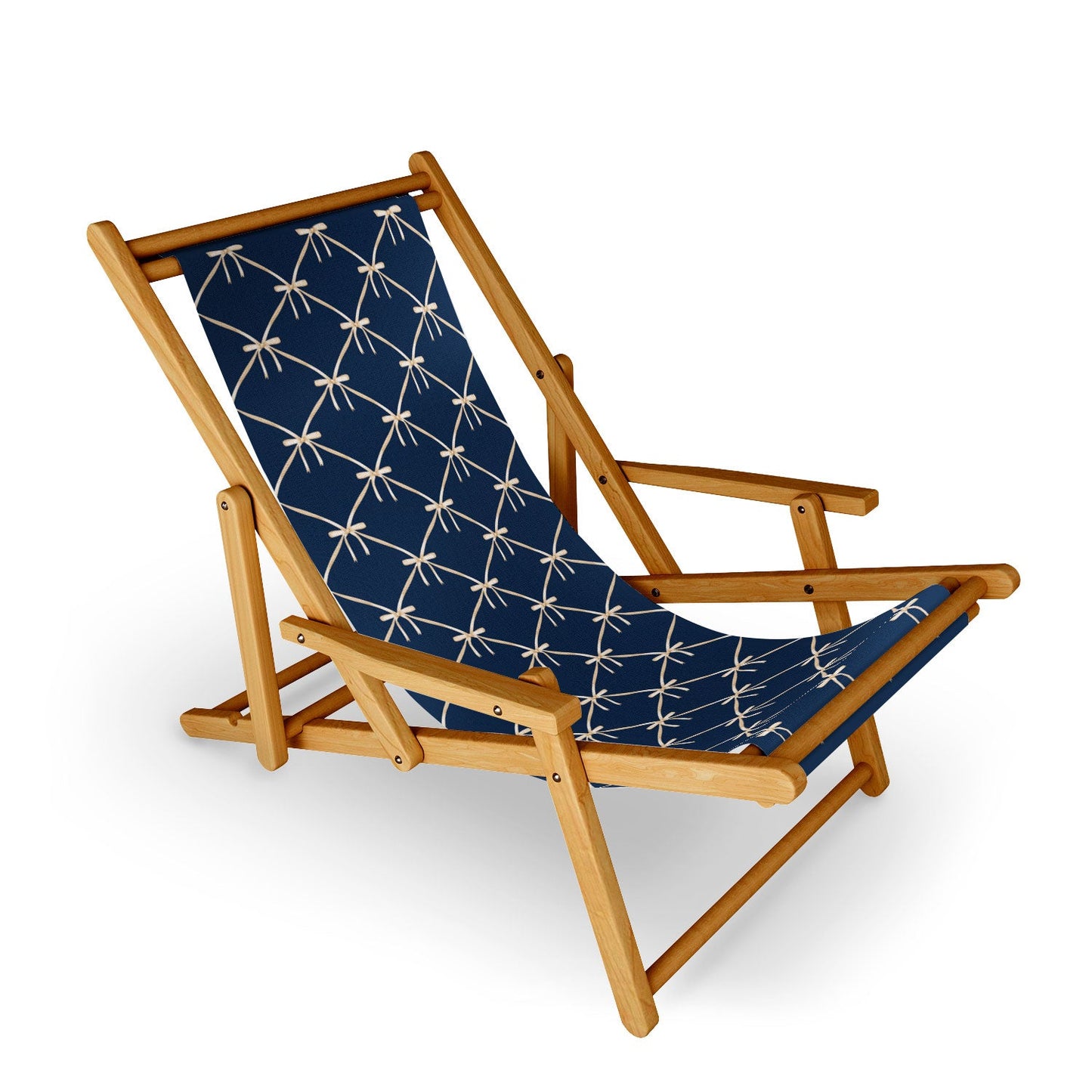 Colour Poems Bows and Ribbons Blue Sling Chair