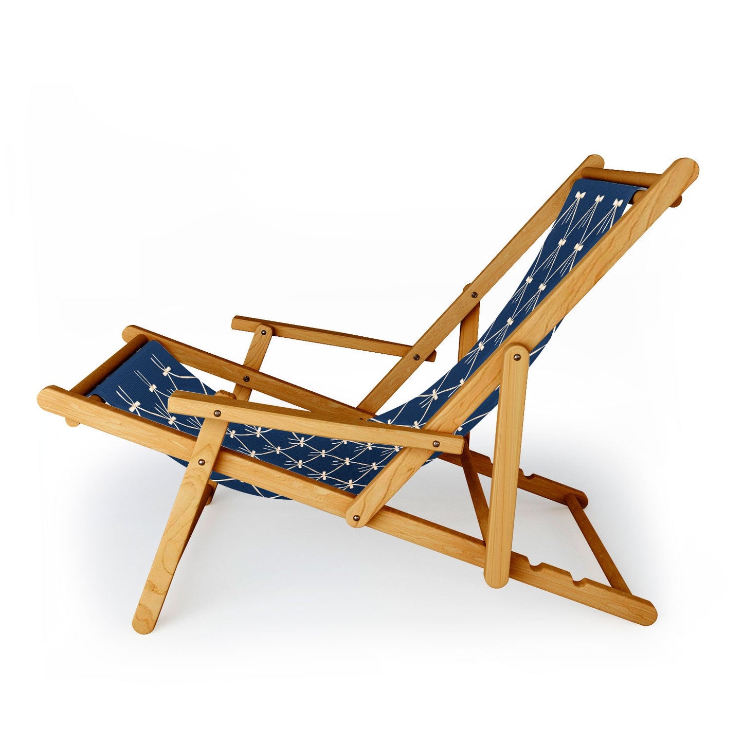 Colour Poems Bows and Ribbons Blue Sling Chair
